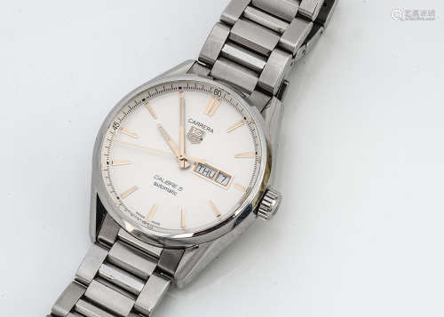 A modern Tag Heuer Carrera automatic stainless steel gentleman's wristwatch, 40mm, ref. WAR201D-0,