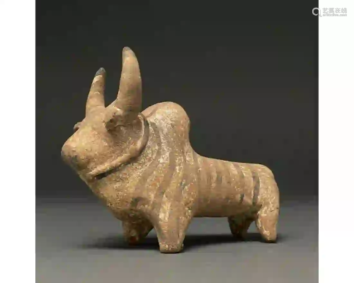 INDUS VALLEY POTTERY PAINTED BULL