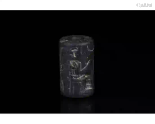 RARE BABYLONIAN CYLINDER SEAL - ORIGINAL PAPERWORK