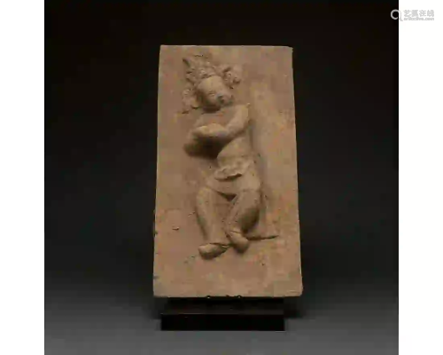 CHINA, SONG DYNASTY BRICK WITH DANCER
