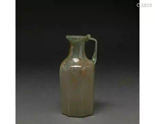 ROMAN GLASS JUG WITH HANDLE