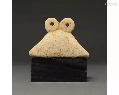 WESTERN ASIATIC, MARBLE EYE IDOL - RARE