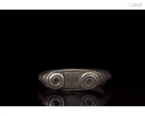 VIKING SILVER COILED RING