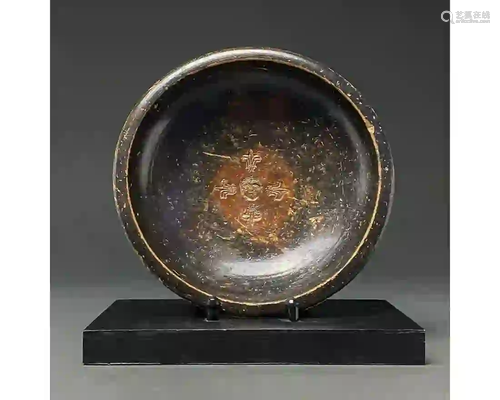 HELLENISTIC TERRACOTTA PLATE WITH FACE