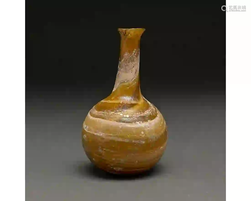 ROMAN MARBLED GLASS FLASK