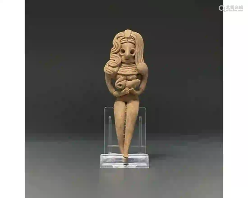 INDUS VALLEY POTTERY FERTILITY IDOL FIGURE