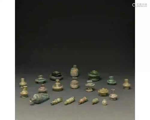 COLLECTION OF 20 ROMAN SASANIAN AND ISLAMIC GLASS