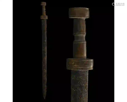 ROMAN SPATHA SWORD WITH BONE HANDLE