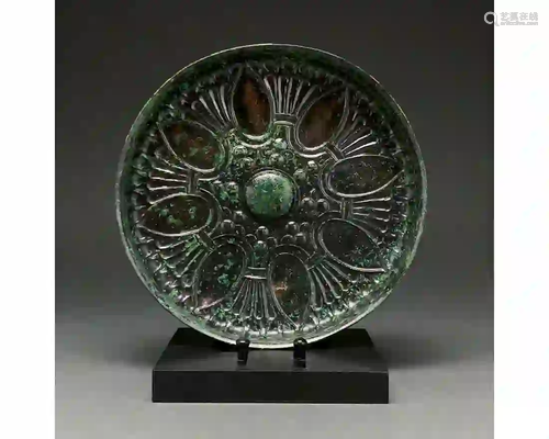 STUNNING HELLENISTIC PERIOD BRONZE PHIALE - SUPERB