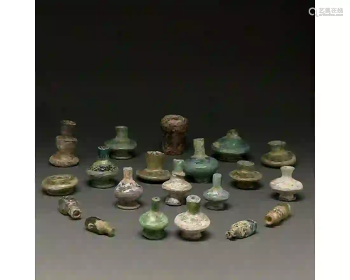 COLLECTION OF 20 ROMAN SASANIAN AND ISLAMIC GLASS