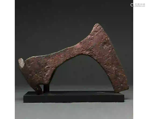 LARGE VIKING IRON BEARDED AXE HEAD