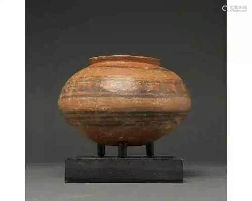 INDUS VALLEY PAINTED POTTERY VESSEL