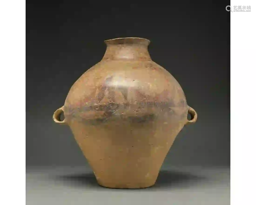 LARGE HAN DYNASTY POTTERY VESSEL - TL TESTED