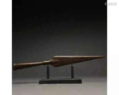 MEDIEVAL IRON SOCKETED SPEAR HEAD