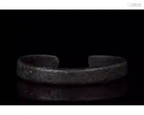 VIKING BRONZE DECORATED BRACELET