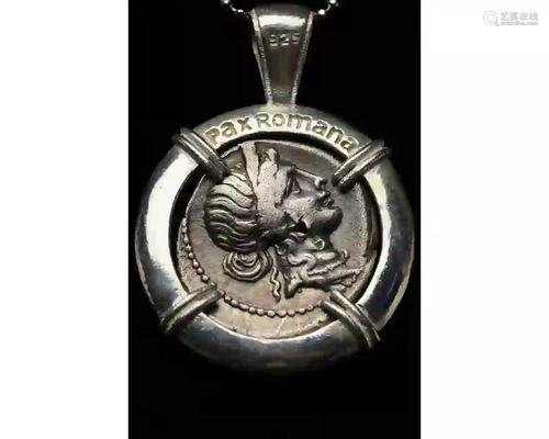 JULIUS CAESAR COIN PENDANT - PAX ROMANA BRAND