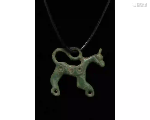 VIKING ERA BRONZE BEAST PENDANT