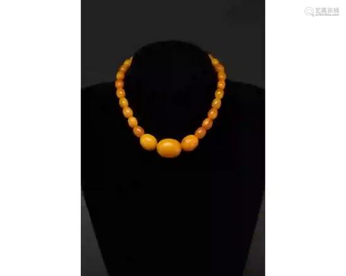 BALTIC AMBER BEADS NECKLACE - WEARABLE