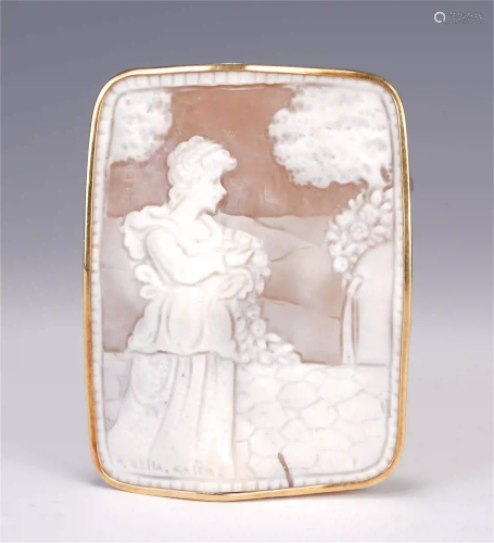 A CHINESE MOTHER OF PEARL CARVED GIRL ORNAMENTS