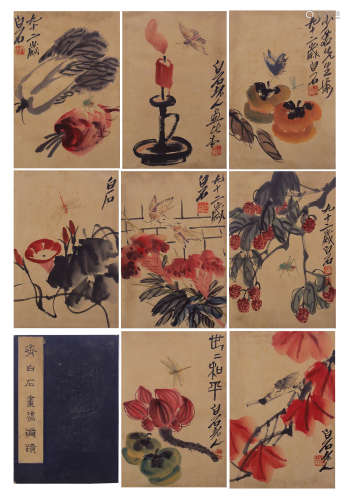 CHINESE COLOR INK PAINTING ALBUM