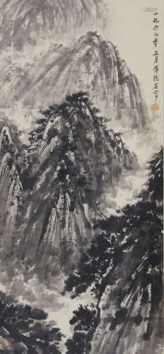 CHINESE INK PAINTING OF LANDSCAPE