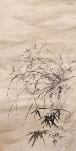 CHINESE INK PAINTING, BAMBOOS AND ORCHIDS