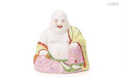 A PORCELAIN FIGURE OF BUDAI