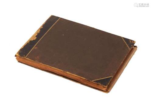 AN ANTIQUE PHOTOGRAPH ALBUM