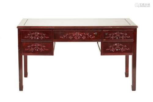 A CHINESE STYLE WOOD DESK