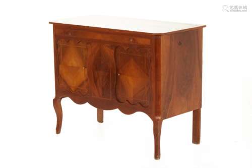 A FRENCH PARQUETRY COMMODE