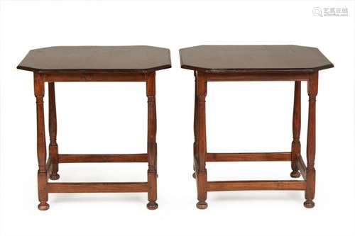 A PAIR OF SIDE TABLES