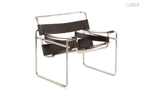 A MARCEL BREUER WASSILY/B3 STYLE ARMCHAIR