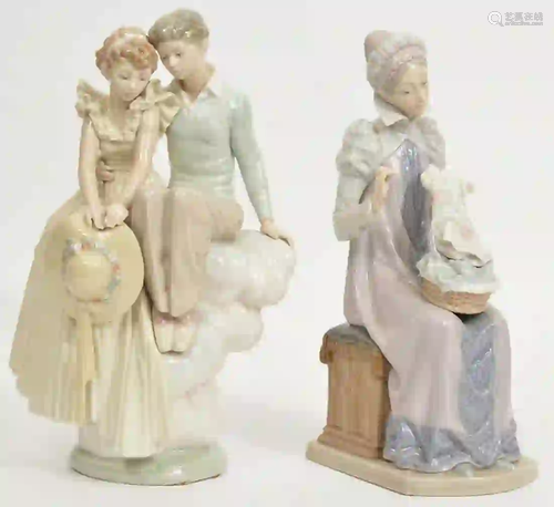 2 Lladro Porcelain Figurines