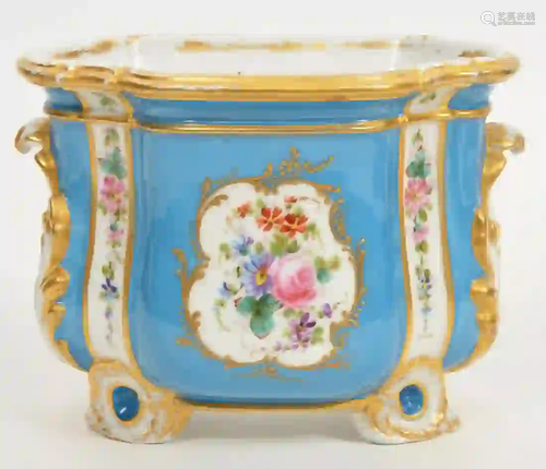 Kalk German Small Hand-Painted Porcelain Planter