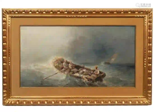 Henri Van Wyk 'Rough Waters' Oil on Canvas