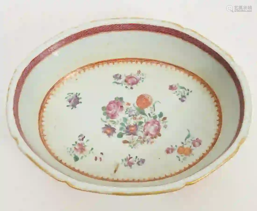 Lowenstoft Floral Footed Bowl