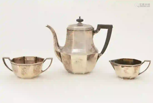 Tiffany & Co Sterling Silver 3Pc Tea Set