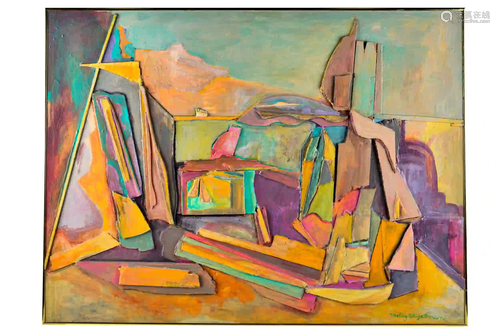 MOLLY FLIGELMAN (20TH CENTURY): ABSTRACT