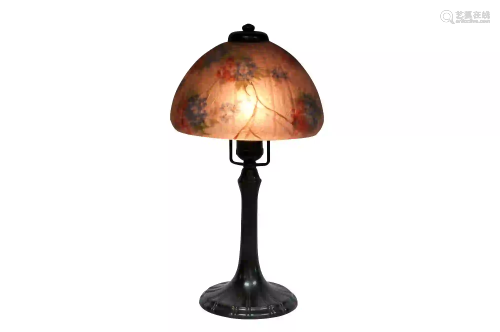 HANDEL PINK FLORAL BOUDOIR LAMP