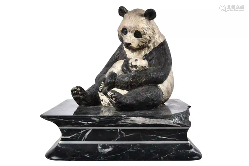 BRONZE PANDA & CUB