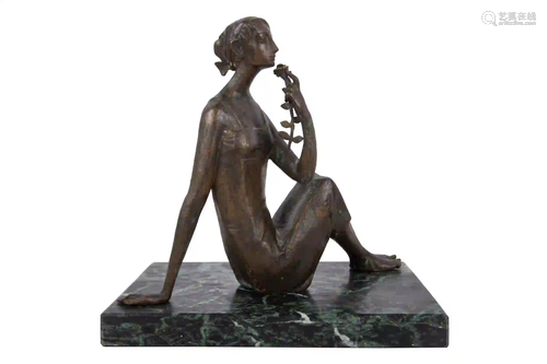 MODERN SCHOOL (20TH CENTURY): BRONZE FIIGURE