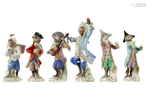 MEISSEN PORCELAIN MONKEY BAND