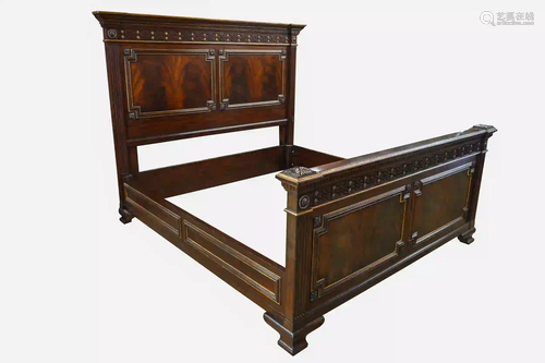 NEOCLASSIC STYLE MAHOGANY BED