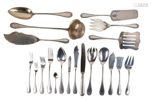 SET OF CONTINENTAL .800 SILVER FLATWARE