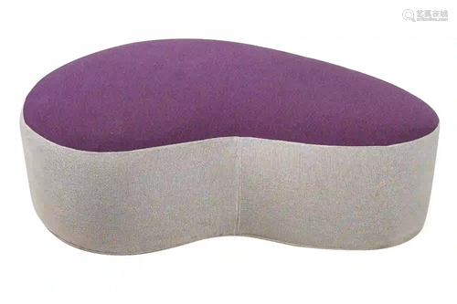 CONTEMPORARY UPHOLSTERED OTTOMAN