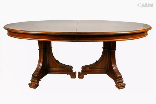 KARGES REGENCE STYLE DINING TABLE