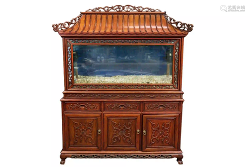 CHINESE PAGODA STYLE AQUARIUM