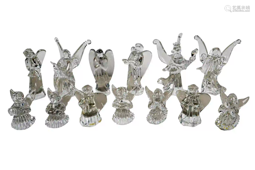 GROUP OF BACCARAT CRYSTAL ANGELS