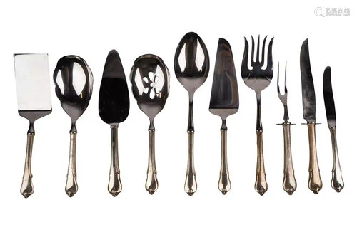 WALLACE STERLING-HANDLED PARTIAL FLATWARE SERVICE