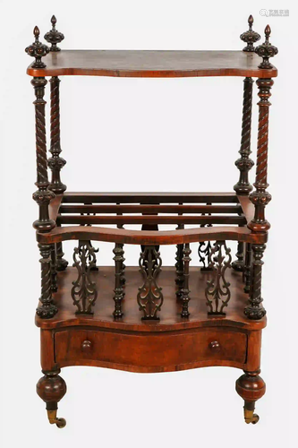 EDWARDIAN MAHOGANY CANTERBURY